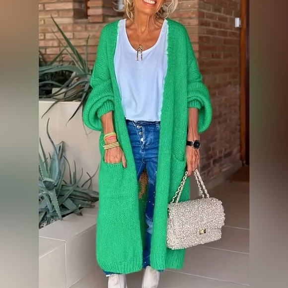 29. Love Peace Duster cardigan Oversized - Picture 2 of 4